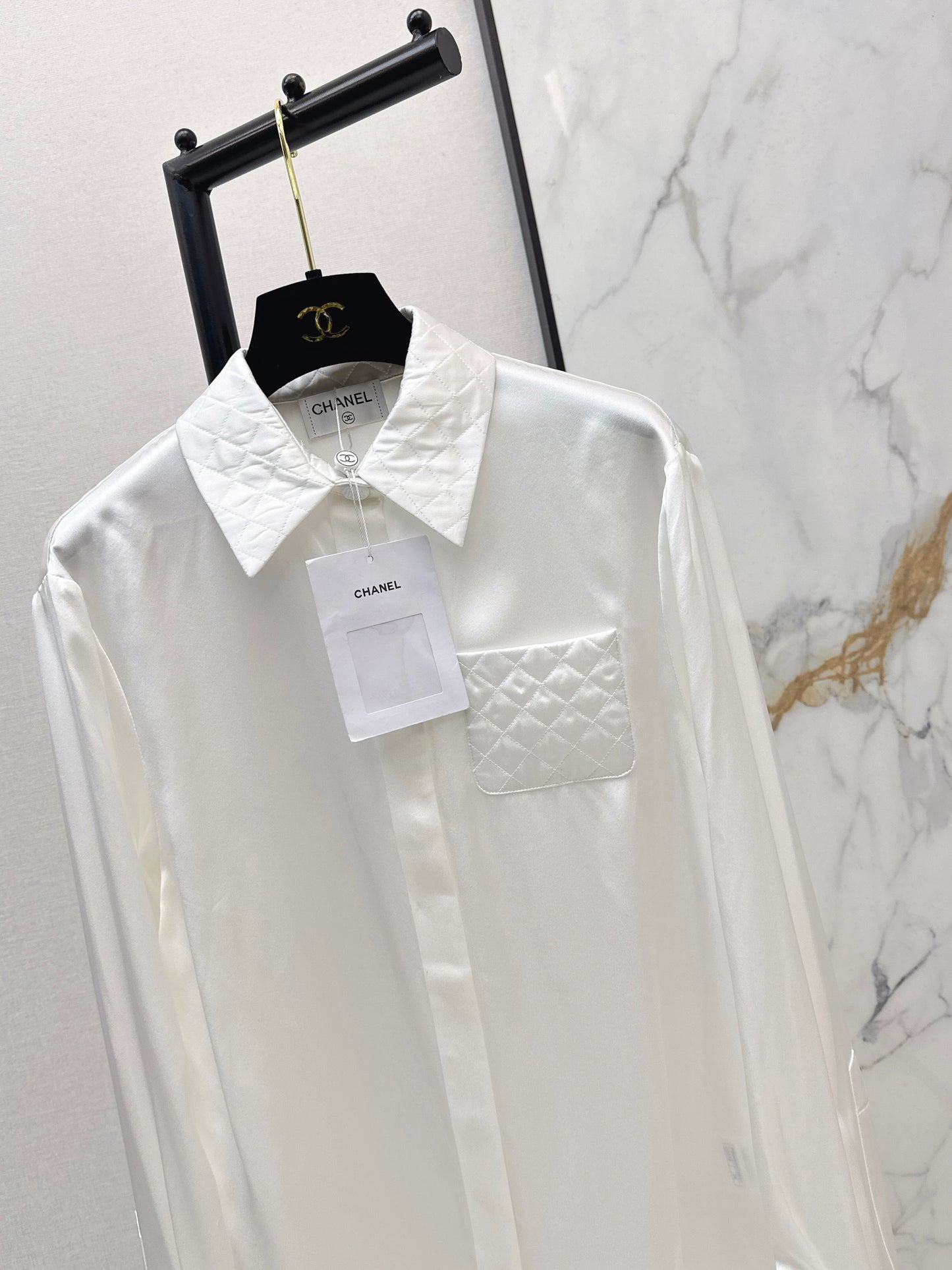 Satin-trimmed Shirt