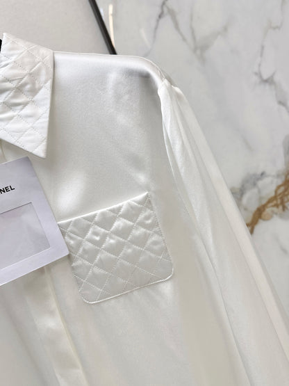 Satin-trimmed Shirt