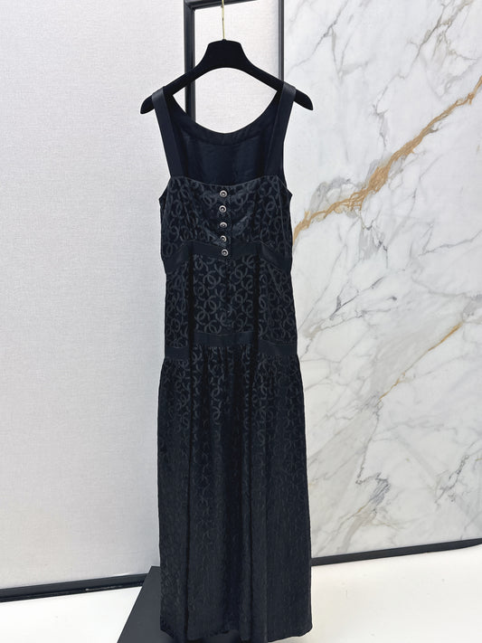 Silk Evening Dress with Bow Decoration
