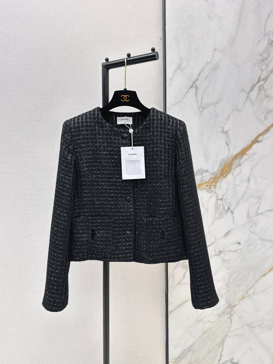 Woven Tweed Coat
