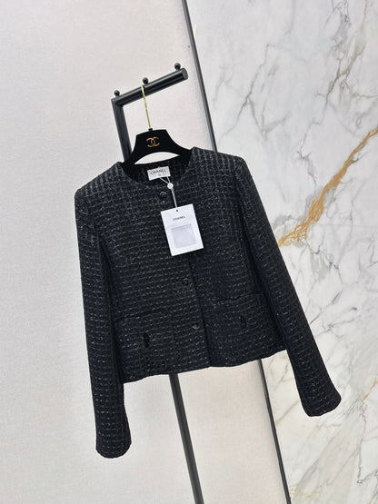 Woven Tweed Coat