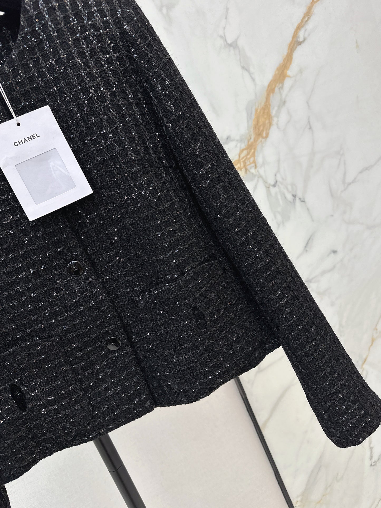 Woven Tweed Coat