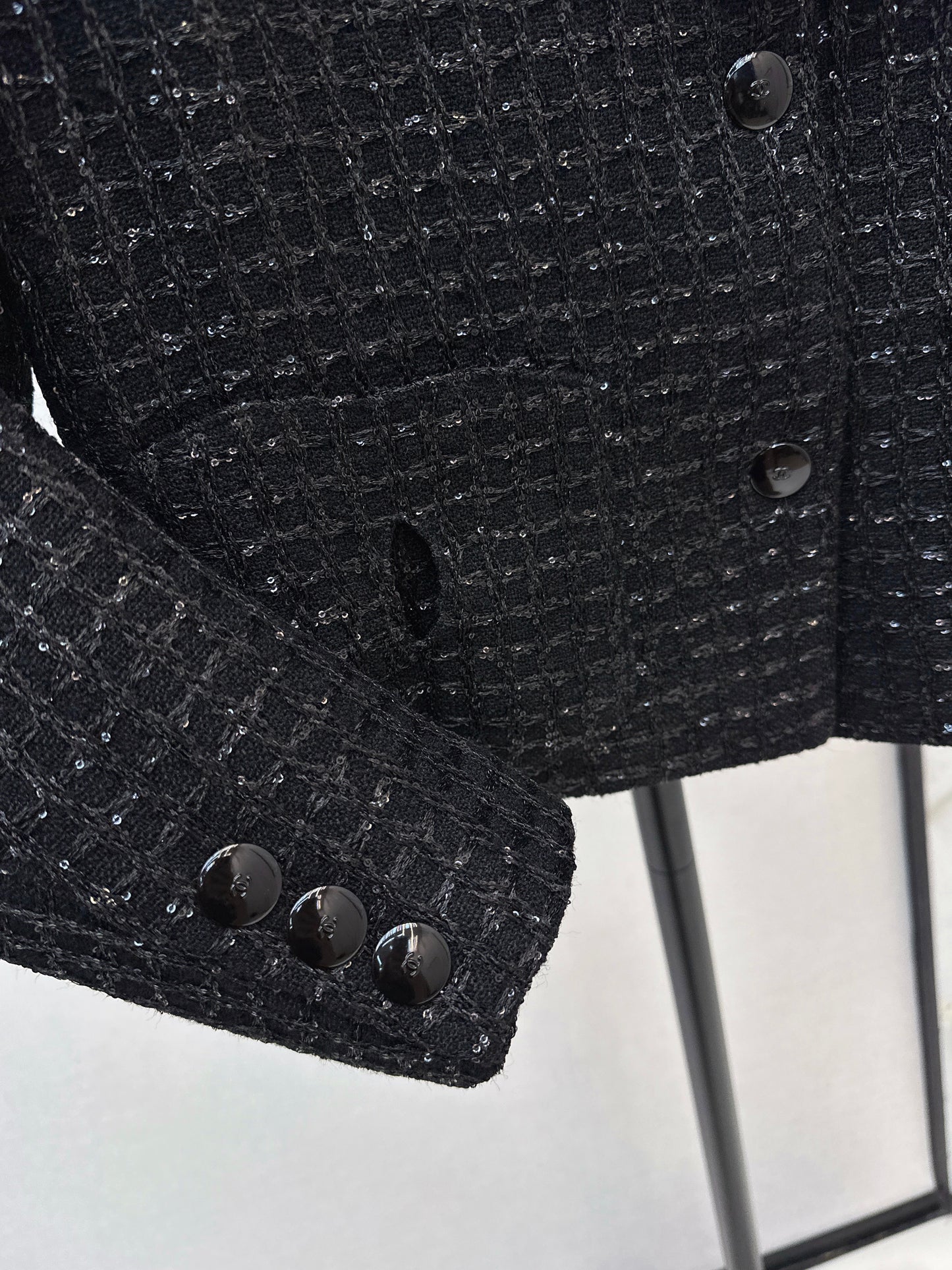 Woven Tweed Coat