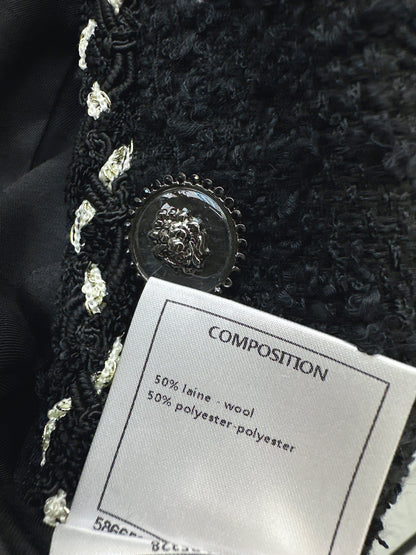 Floral-embellished coat
