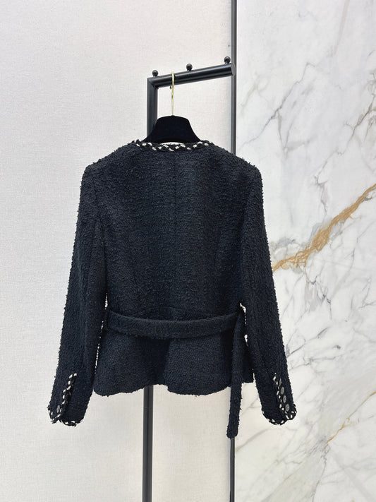 Floral-embellished coat