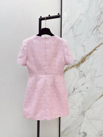 Sequined Short-Sleeve Dress