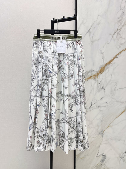 Printed Midi Skirt