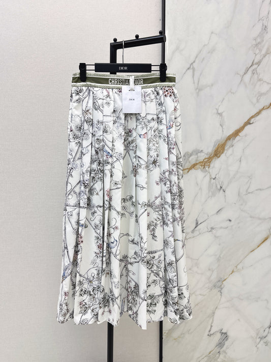 Printed Midi Skirt
