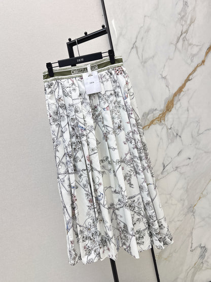 Printed Midi Skirt