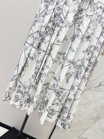 Printed Midi Skirt