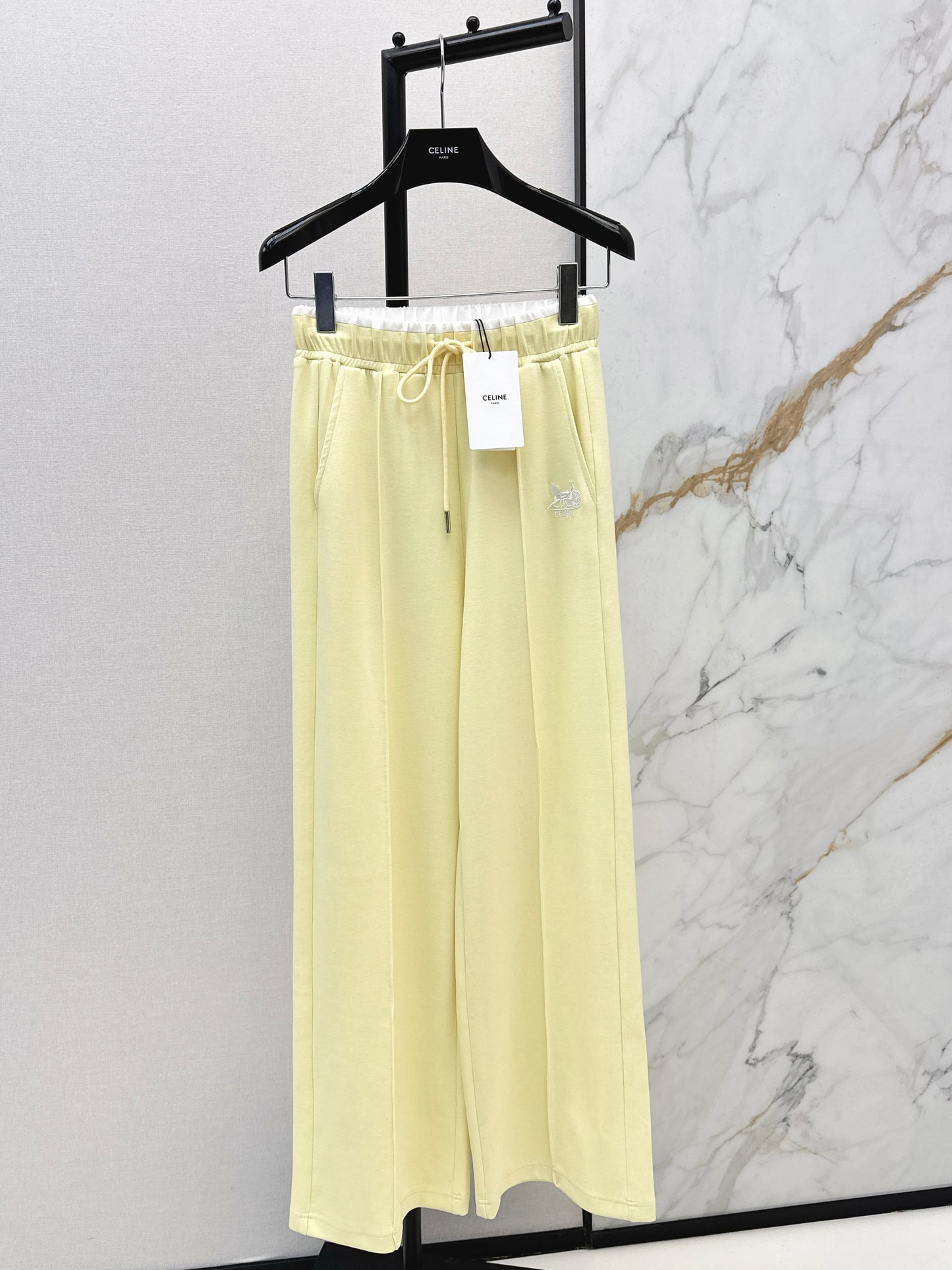 Embroidered Straight Leg Pants