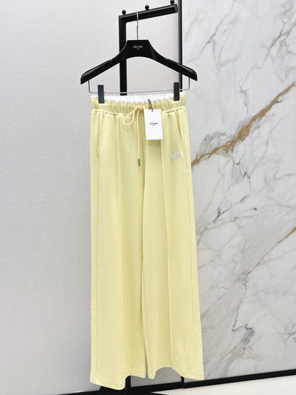 Embroidered Straight Leg Pants