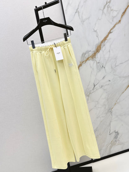 Embroidered Straight Leg Pants