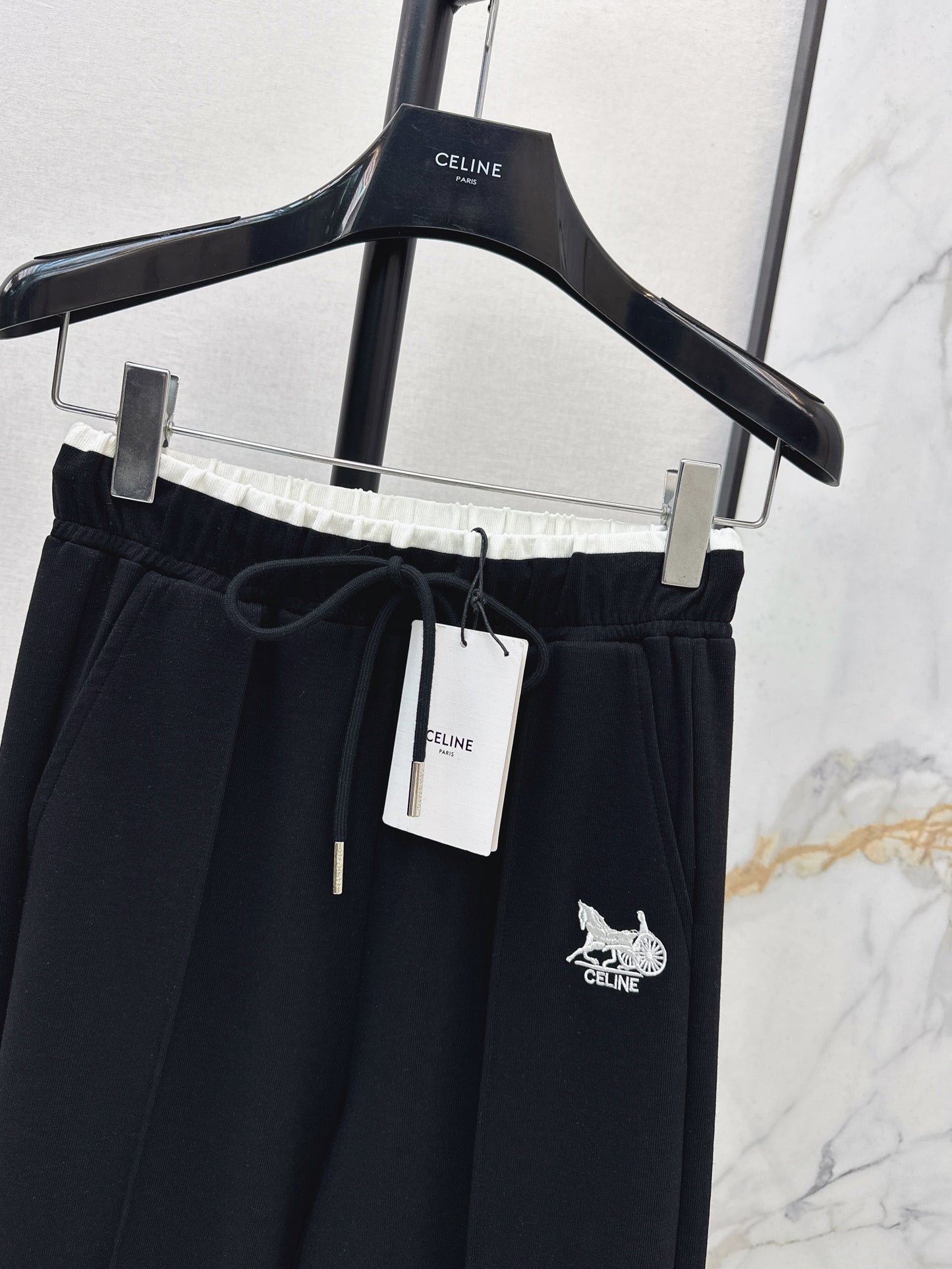 Embroidered Straight Leg Pants