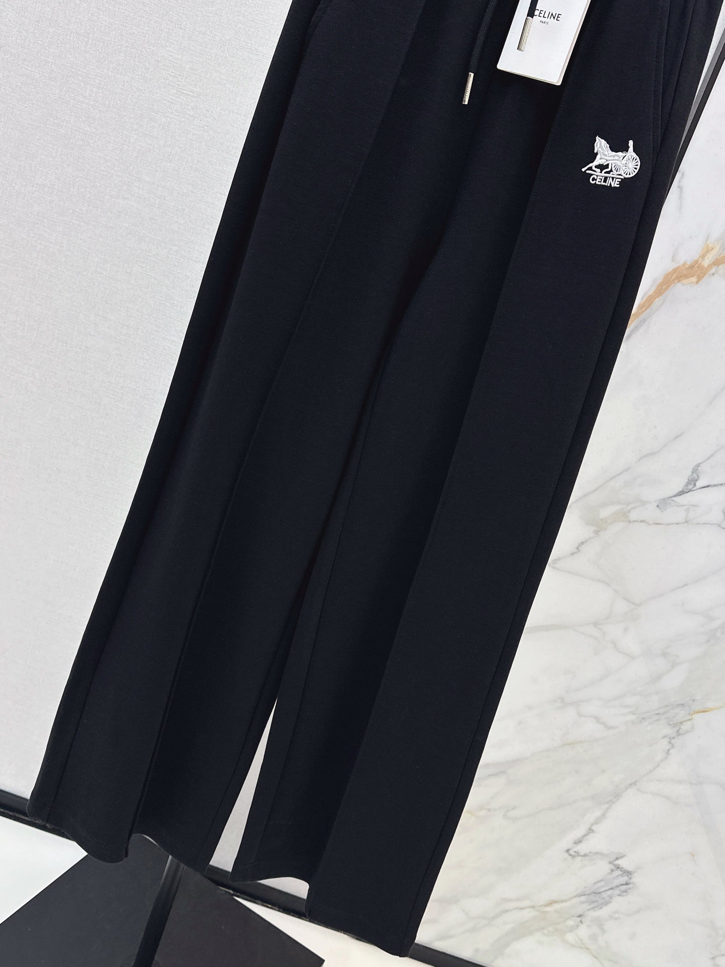 Embroidered Straight Leg Pants
