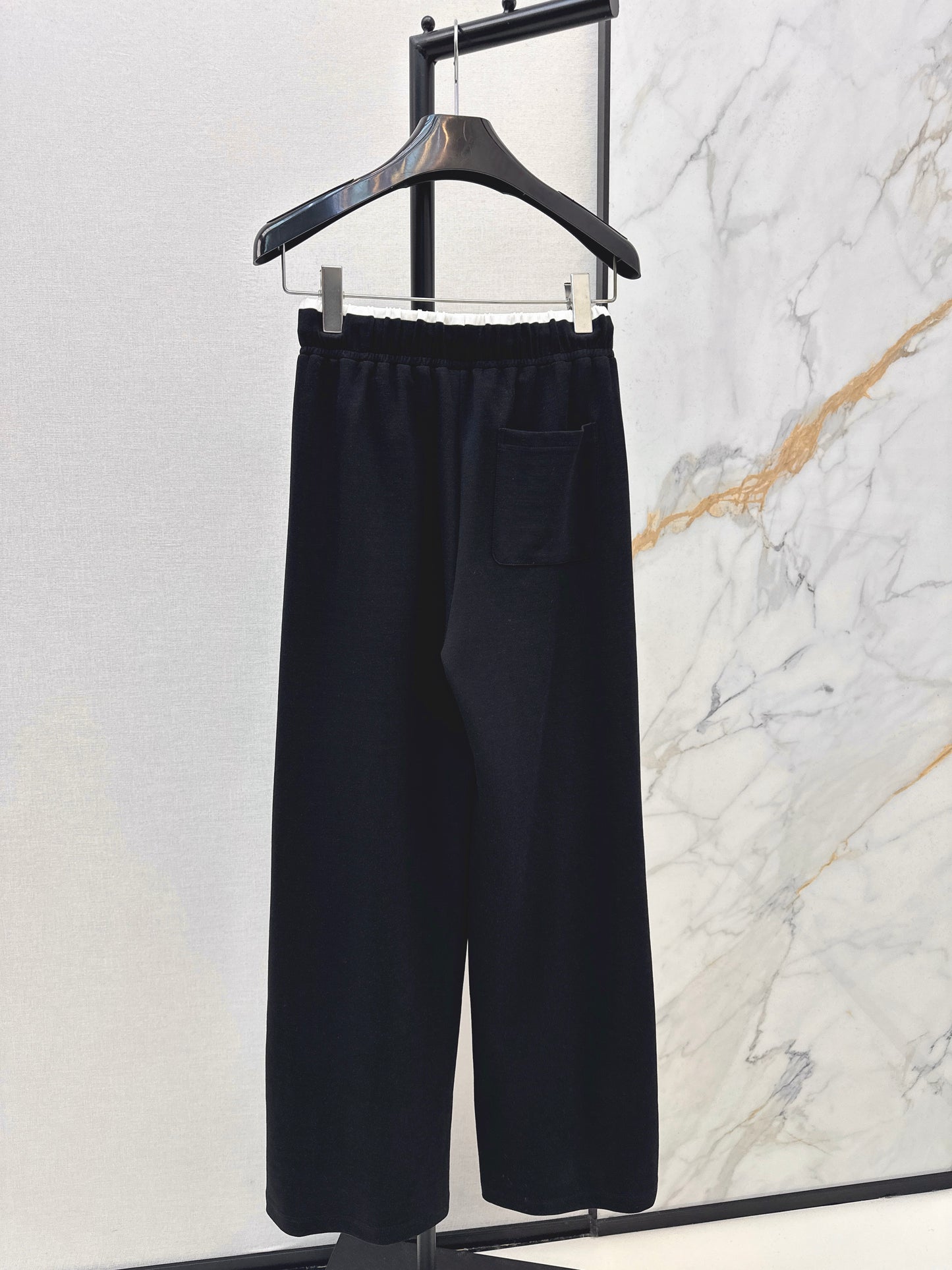 Embroidered Straight Leg Pants