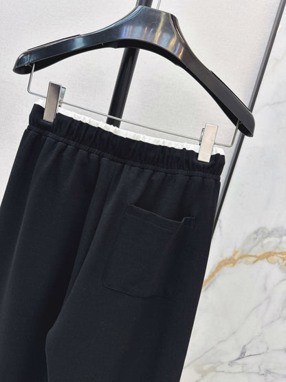 Embroidered Straight Leg Pants