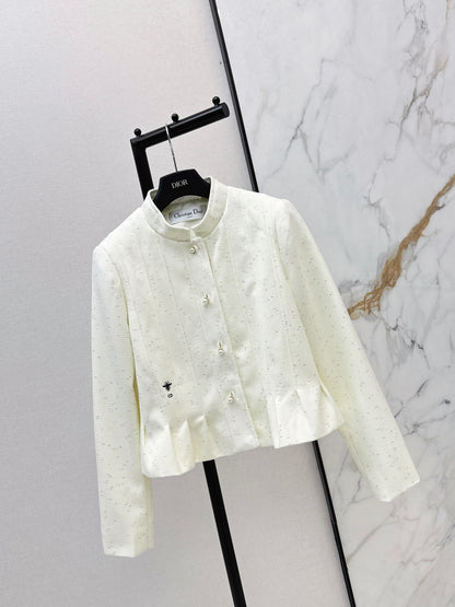Stand-up collar elegant coat