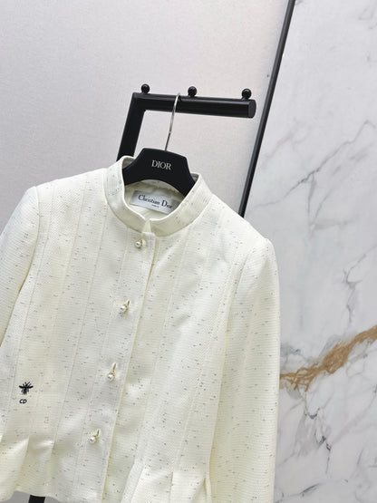 Stand-up collar elegant coat