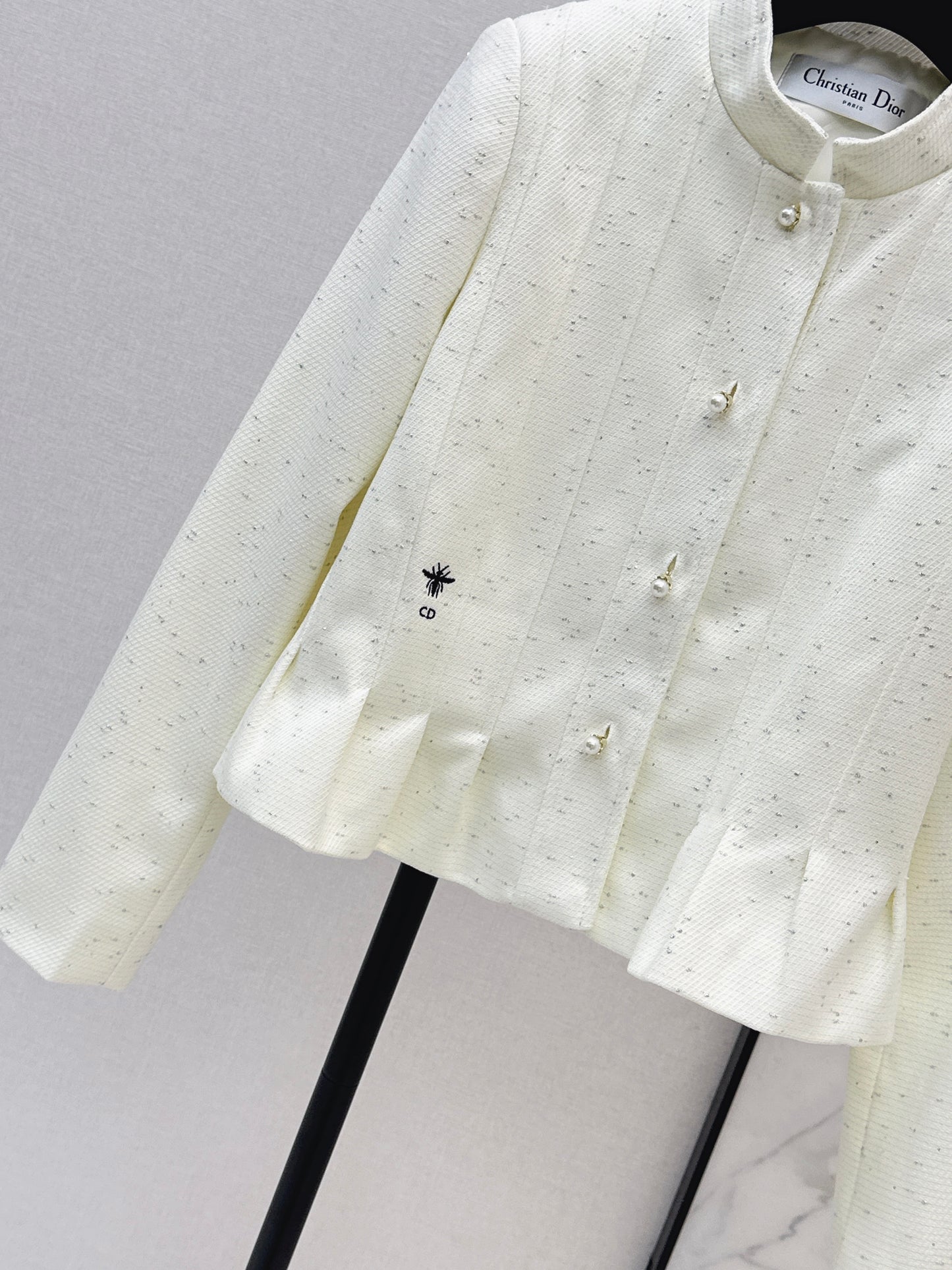 Stand-up collar elegant coat