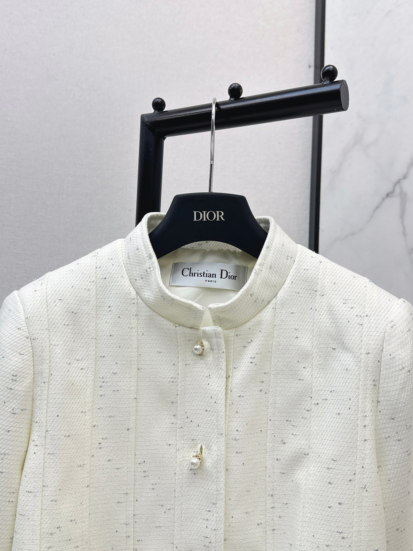 Stand-up collar elegant coat