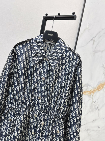 Jacquard drawstring cardigan