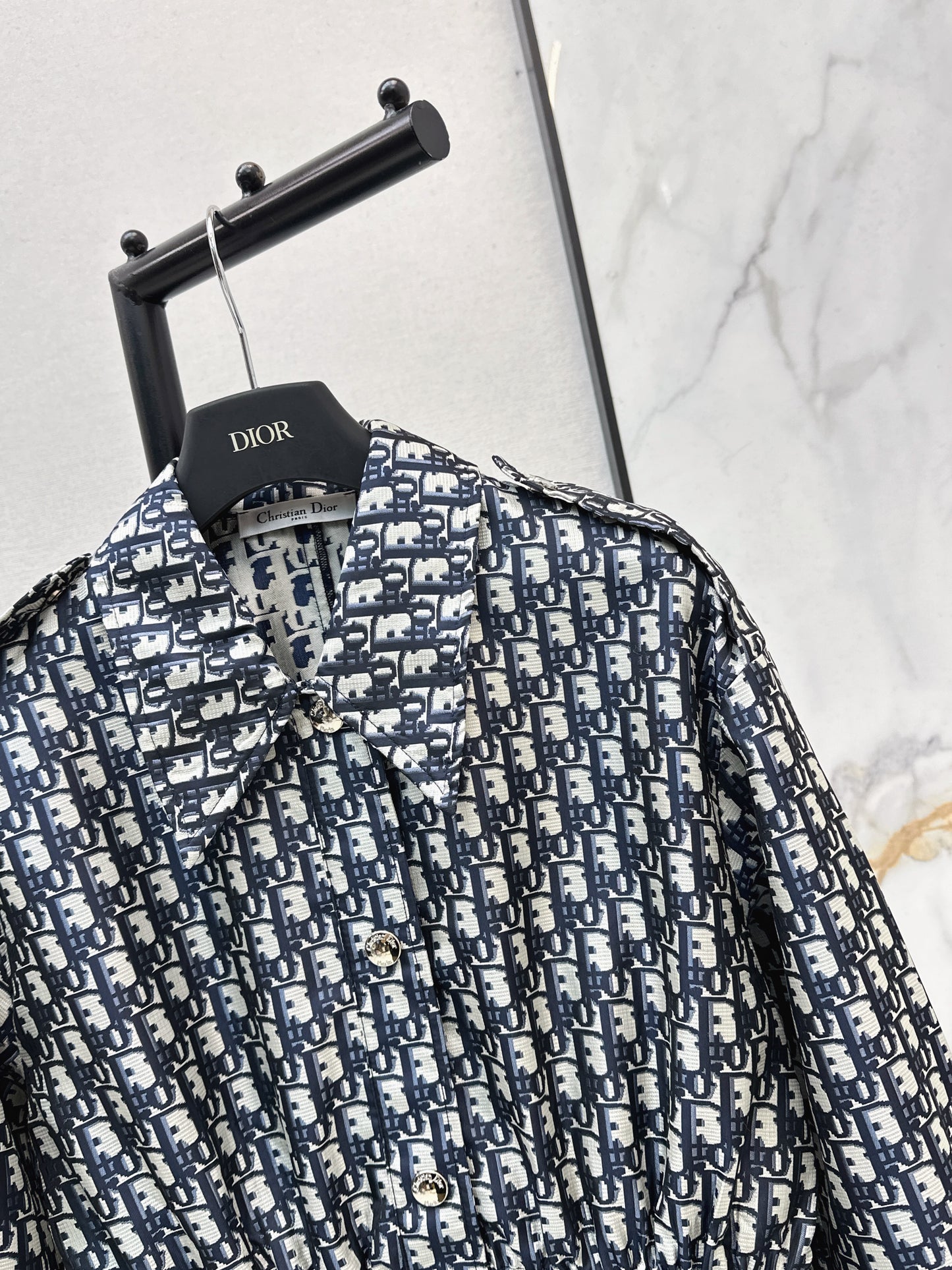 Jacquard drawstring cardigan