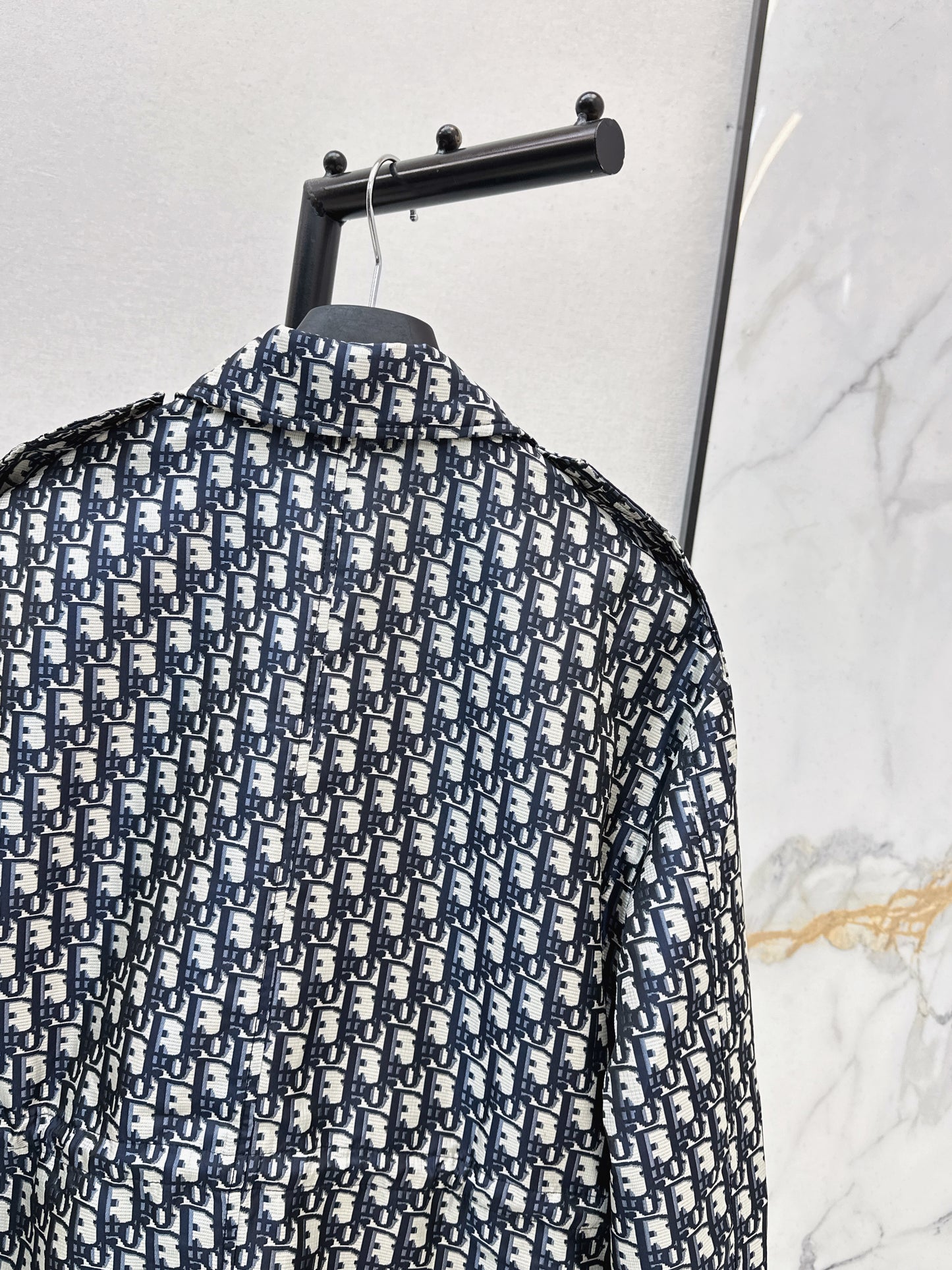 Jacquard drawstring cardigan