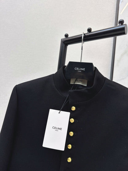 Gold-buttoned jacket
