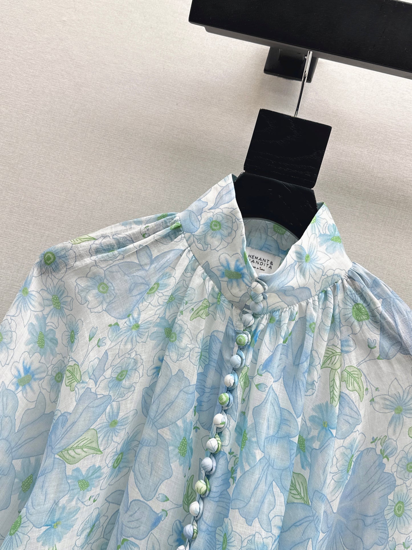 Printed Shirt/Belted Shorts