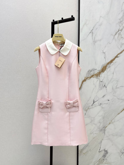 Bow-tie sleeveless dress