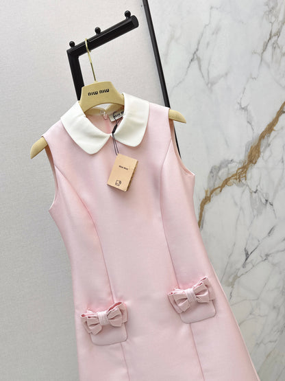 Bow-tie sleeveless dress