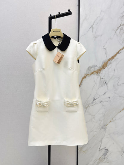 Collared Puff Sleeve Dress
