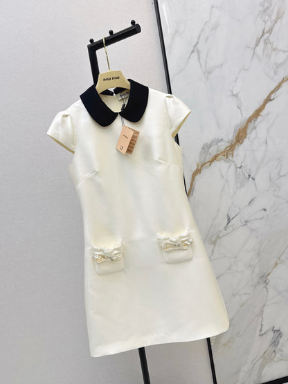Collared Puff Sleeve Dress