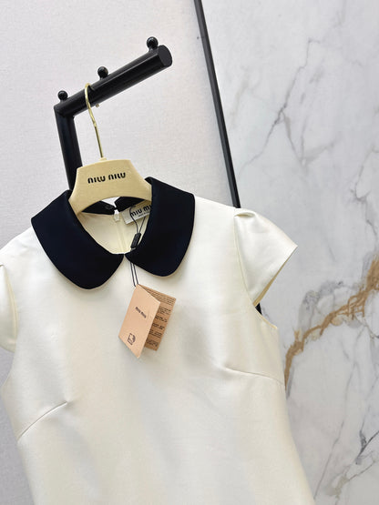 Collared Puff Sleeve Dress