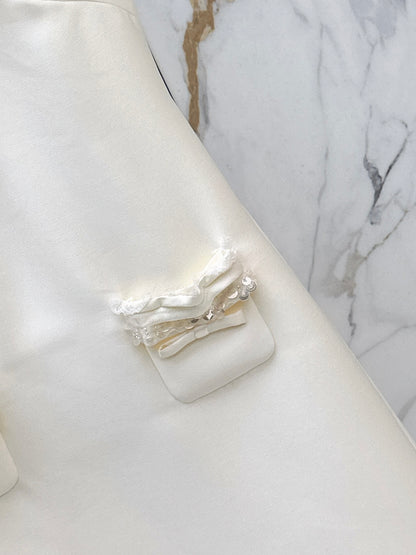 Collared Puff Sleeve Dress