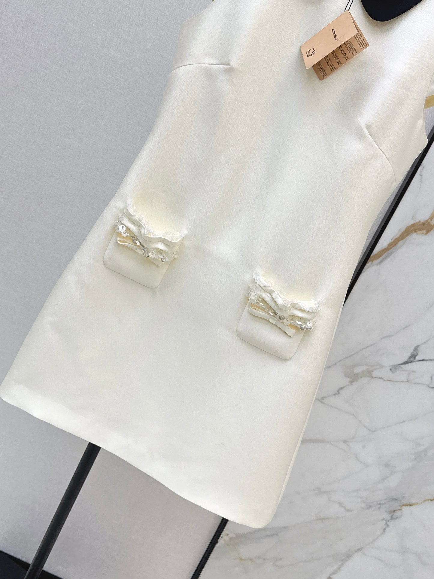 Collared Puff Sleeve Dress