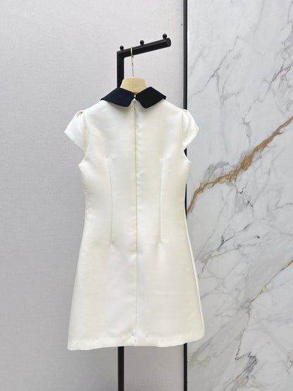 Collared Puff Sleeve Dress