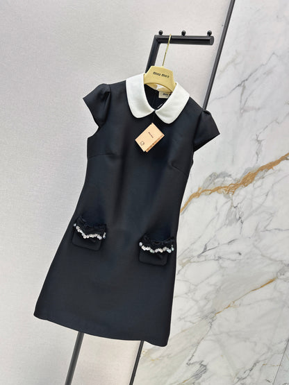 Collared Puff Sleeve Dress