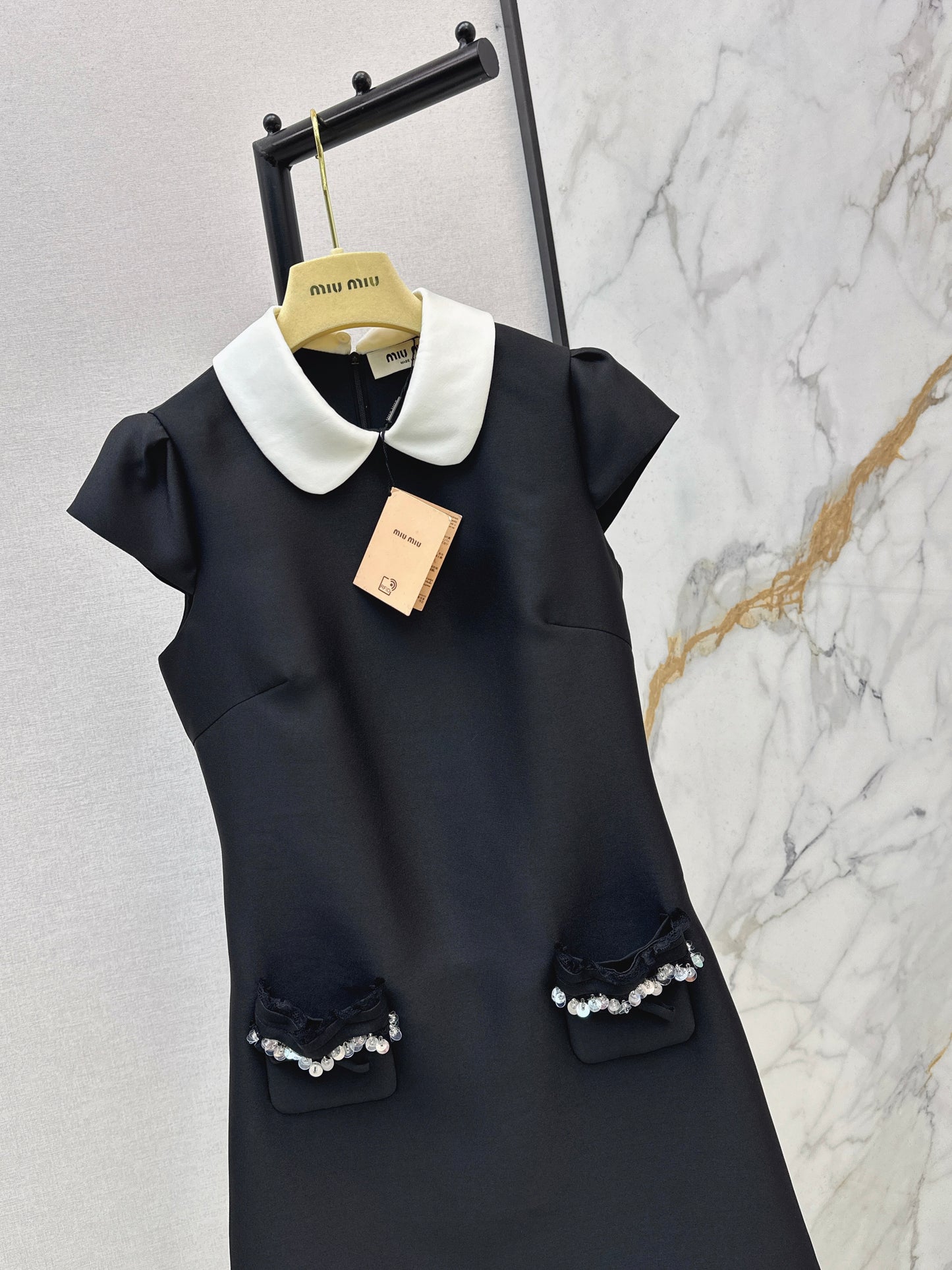 Collared Puff Sleeve Dress
