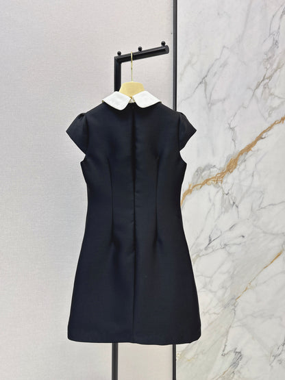 Collared Puff Sleeve Dress