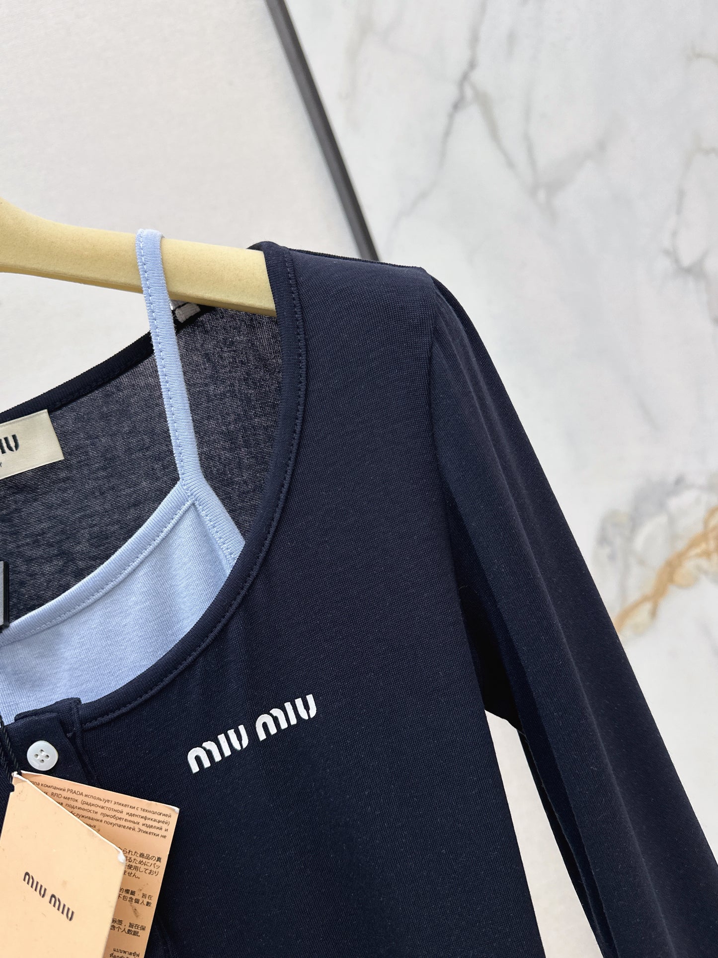 Faux Two-Piece Base Layer Top