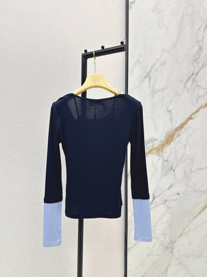 Faux Two-Piece Base Layer Top
