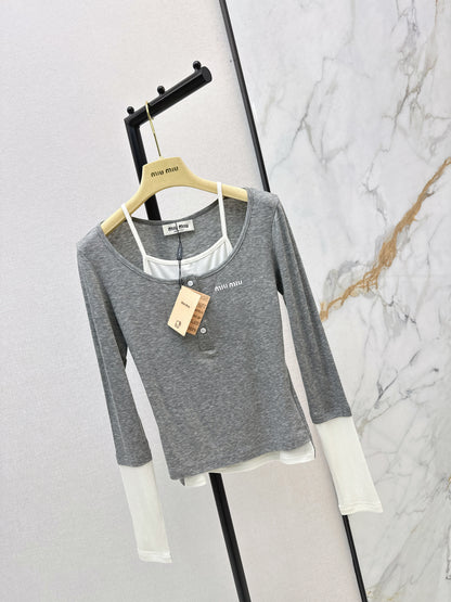 Faux Two-Piece Base Layer Top