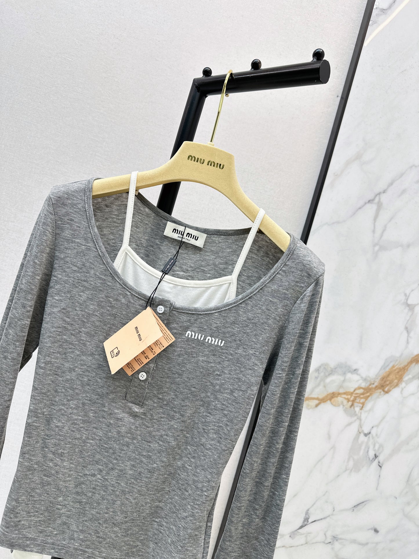 Faux Two-Piece Base Layer Top