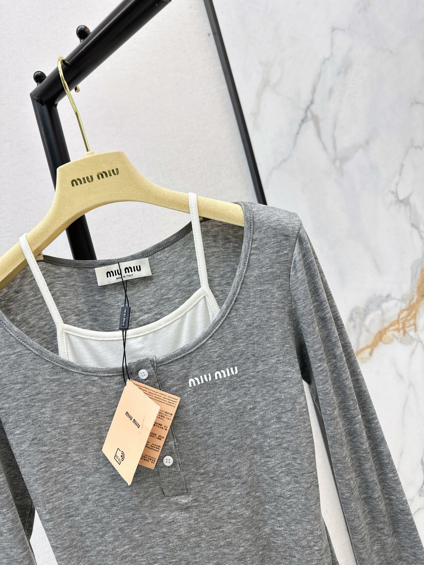 Faux Two-Piece Base Layer Top