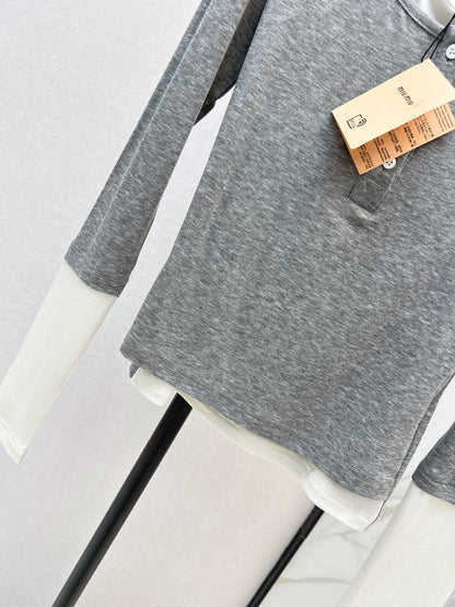 Faux Two-Piece Base Layer Top