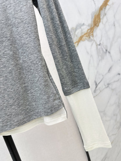 Faux Two-Piece Base Layer Top