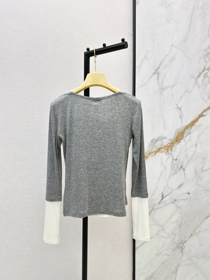 Faux Two-Piece Base Layer Top