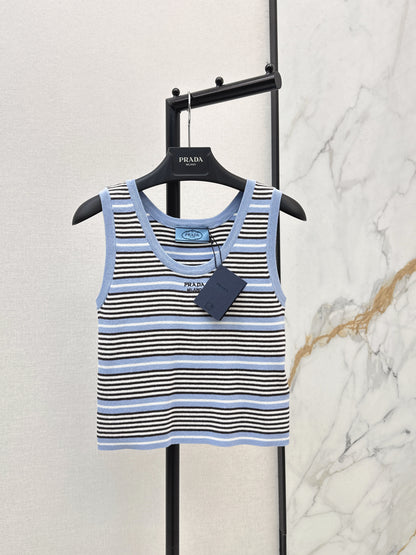 Striped Knit Vest